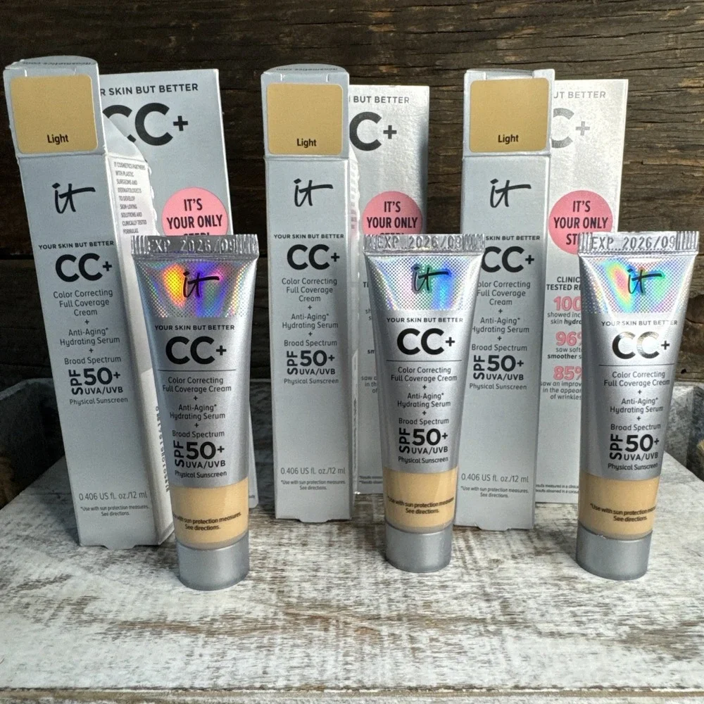 IT Cosmetics CC Cream Light 12ml -‎ Set of 3 | MSRP = $57